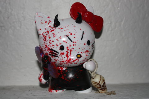 Evil Hello Kitty Trikky Munny Doll