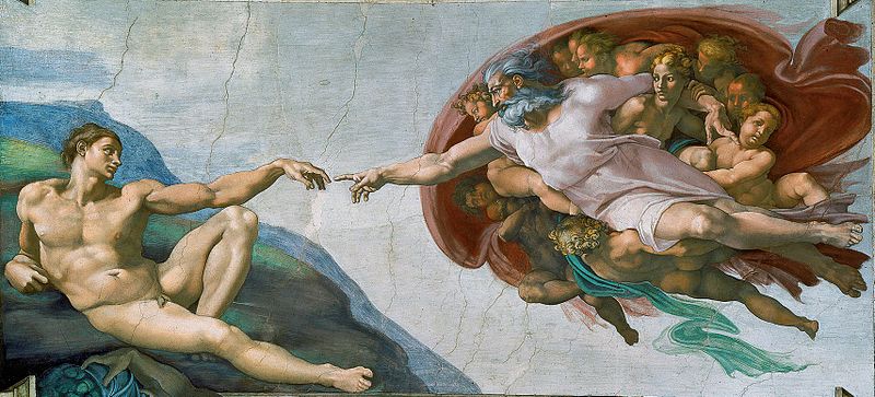 The Creation of Adam by Michelangelo Sistine Chapel