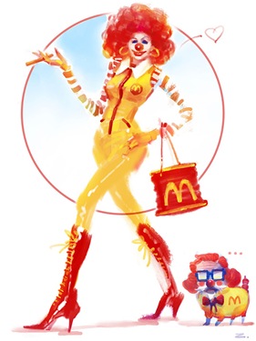 Ronald McDonalds Fast Food Wife